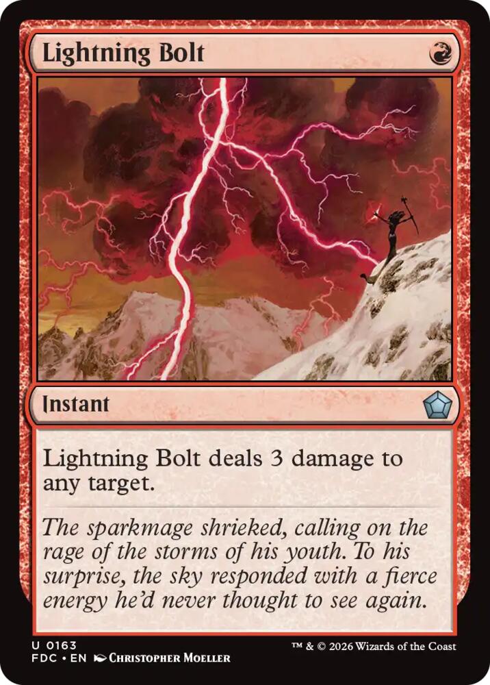 Lightning Bolt (163) [Commander: Foundations]