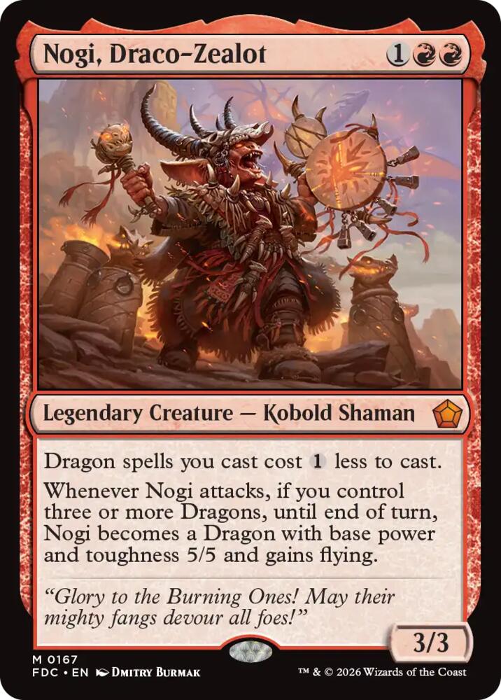Nogi, Draco-Zealot (167) [Commander: Foundations]