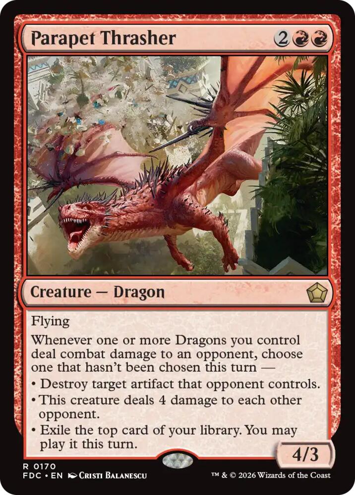 Parapet Thrasher (170) [Commander: Foundations]