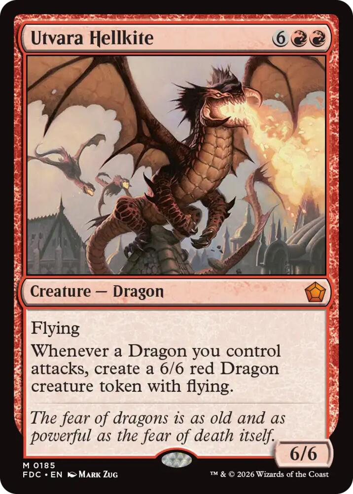 Utvara Hellkite (185) [Commander: Foundations]