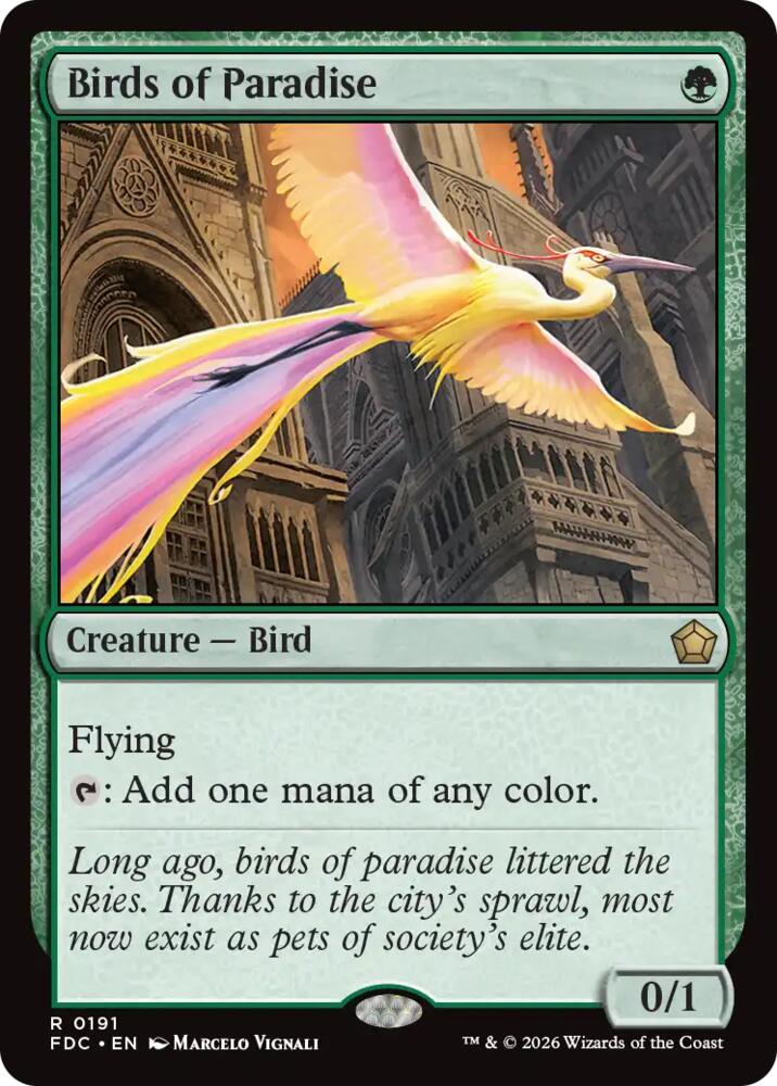 Birds of Paradise (191) [Commander: Foundations]