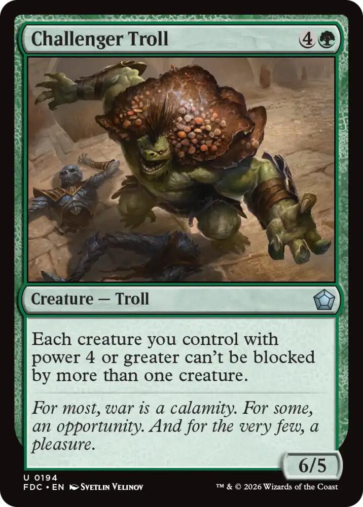Challenger Troll (194) [Commander: Foundations]