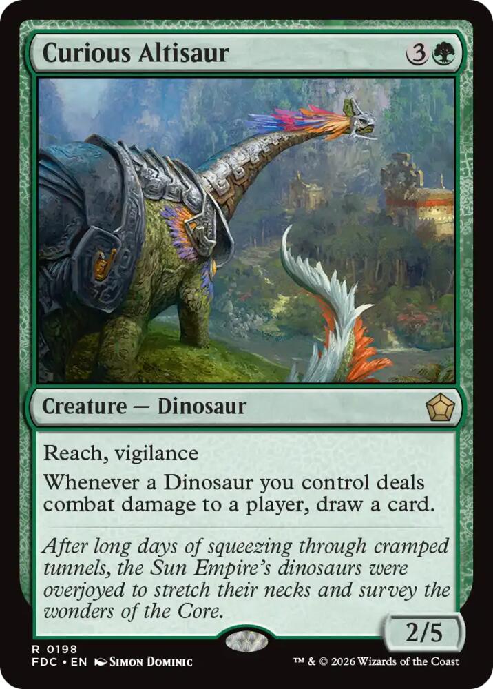 Curious Altisaur (198) [Commander: Foundations]
