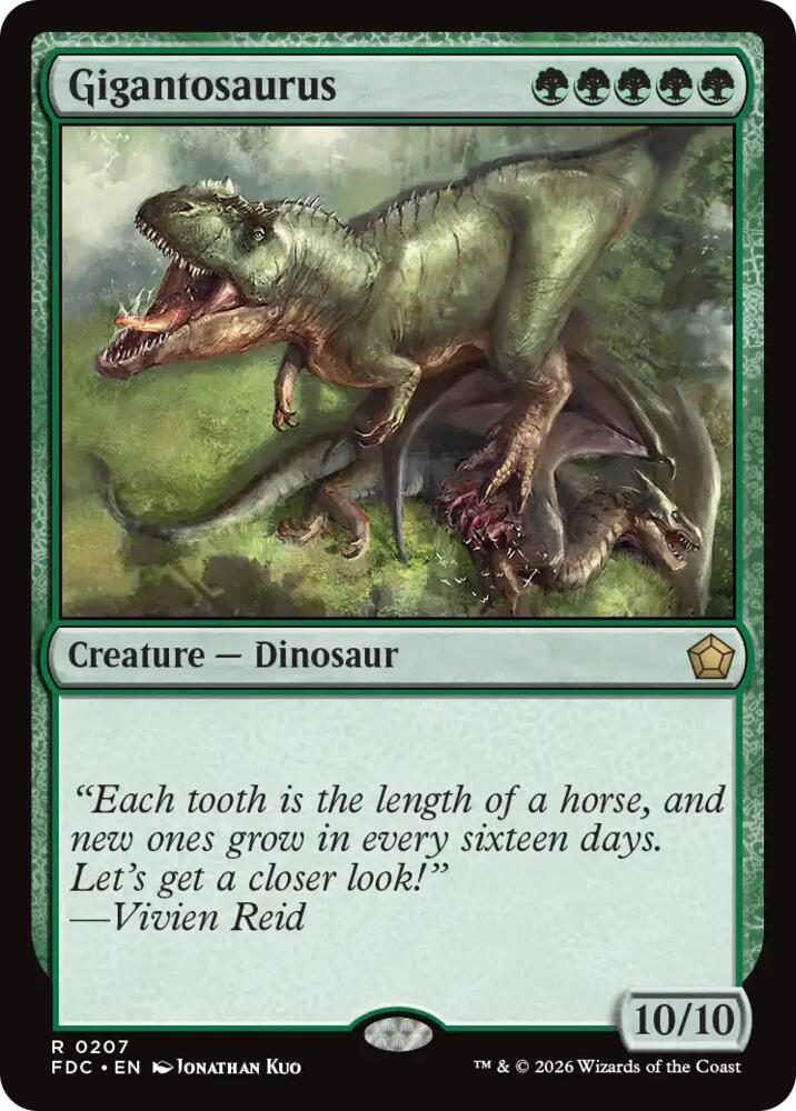 Gigantosaurus (207) [Commander: Foundations]