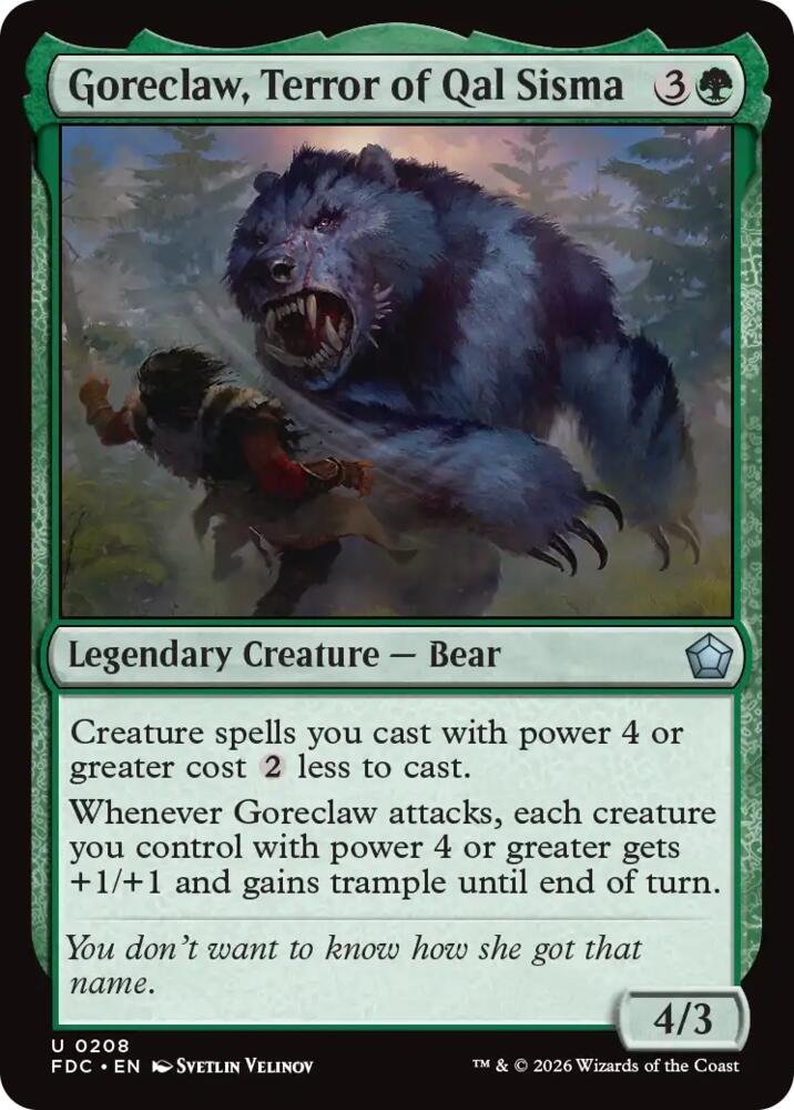 Goreclaw, Terror of Qal Sisma (208) [Commander: Foundations]