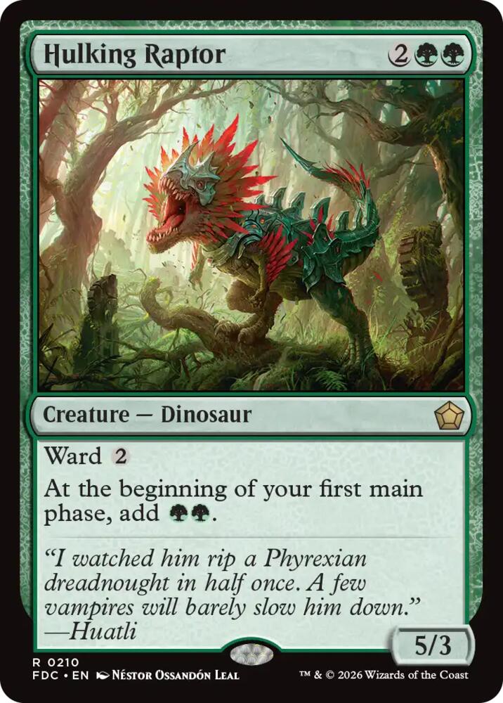 Hulking Raptor (210) [Commander: Foundations]