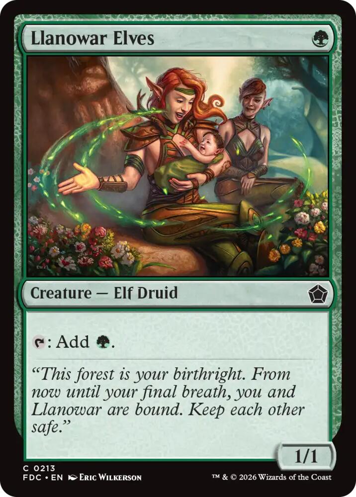 Llanowar Elves (213) [Commander: Foundations]