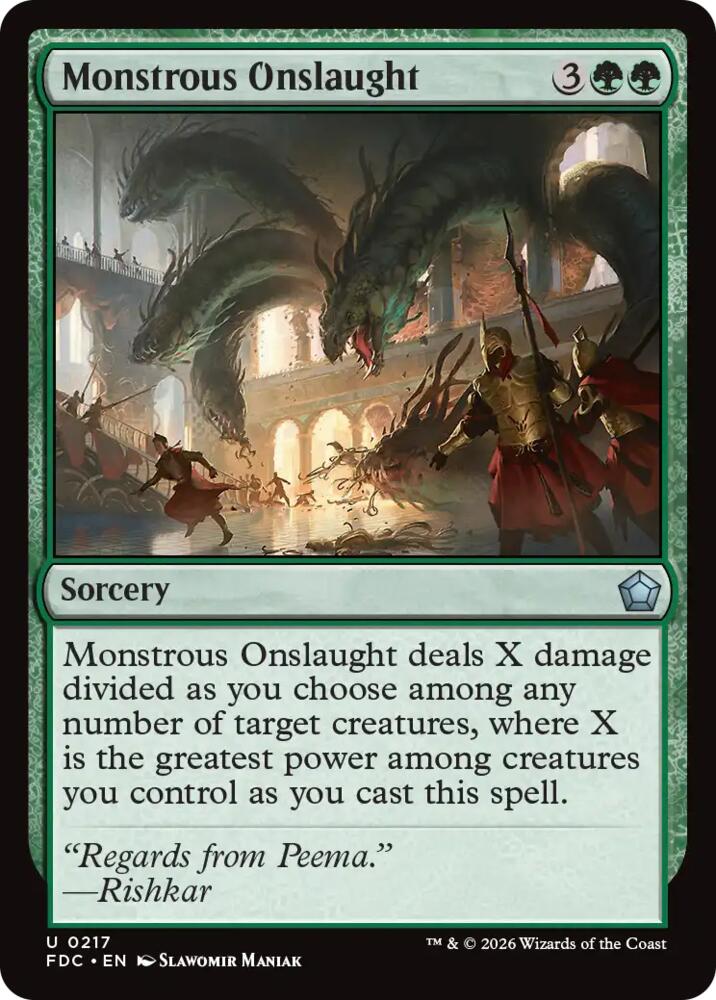 Monstrous Onslaught (217) [Commander: Foundations]