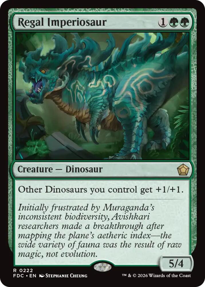Regal Imperiosaur (222) [Commander: Foundations]