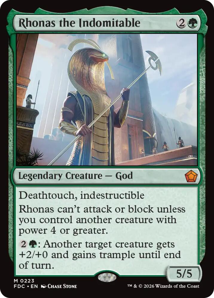 Rhonas the Indomitable (223) [Commander: Foundations]