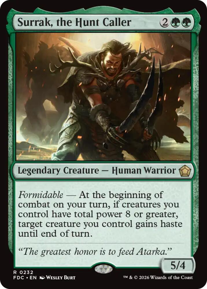 Surrak, the Hunt Caller (232) [Commander: Foundations]