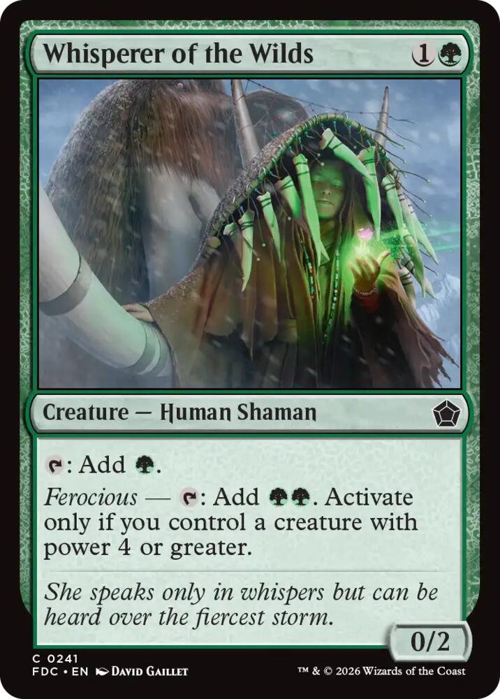 Whisperer of the Wilds (241) [Commander: Foundations]