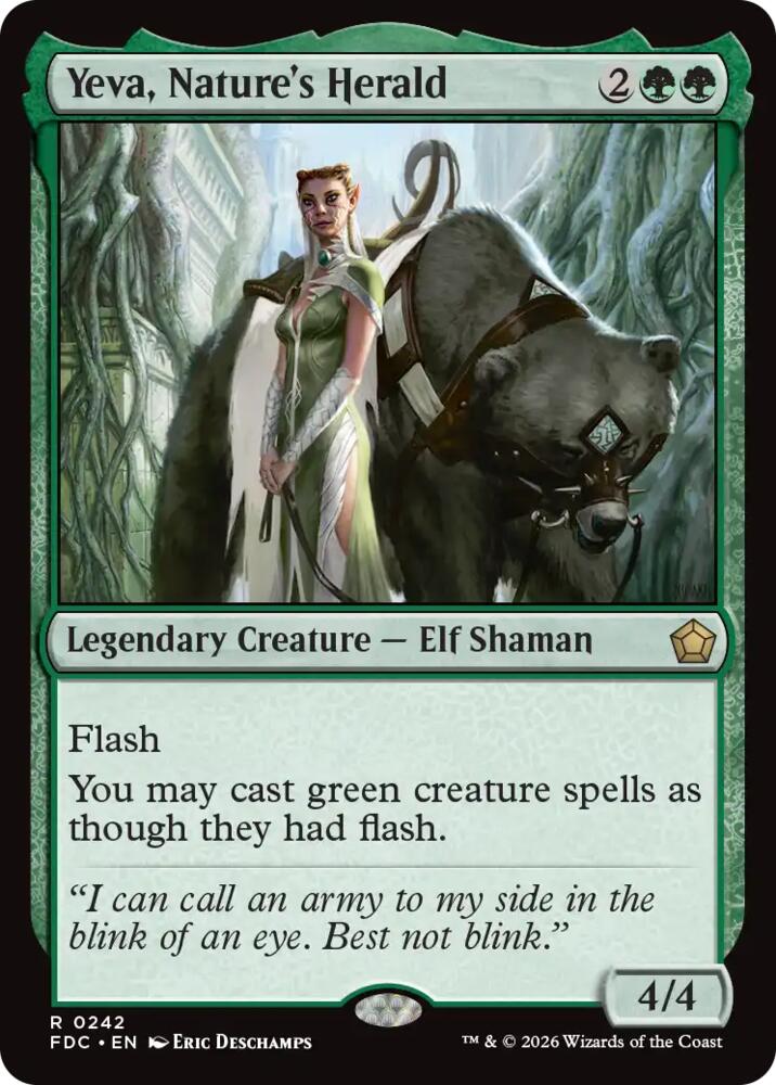 Yeva, Nature's Herald (242) [Commander: Foundations]