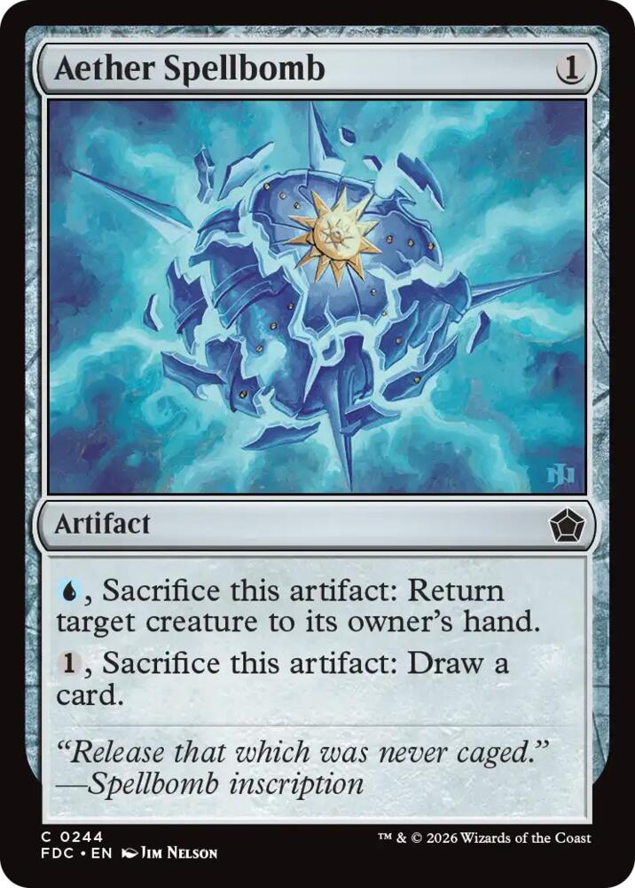 Aether Spellbomb (244) [Commander: Foundations]