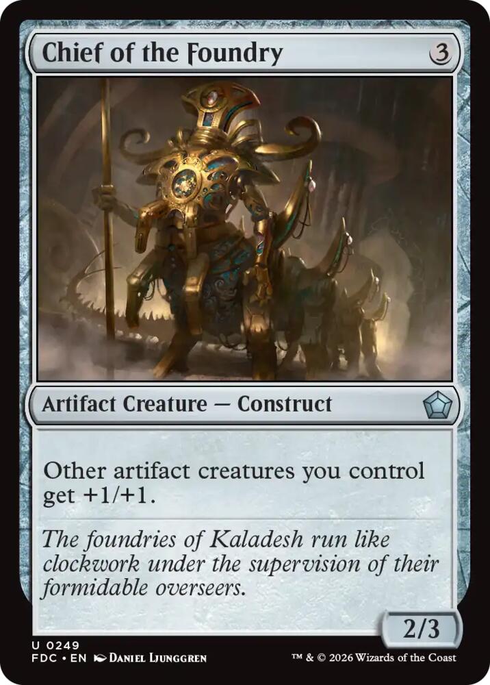 Chief of the Foundry (249) [Commander: Foundations]
