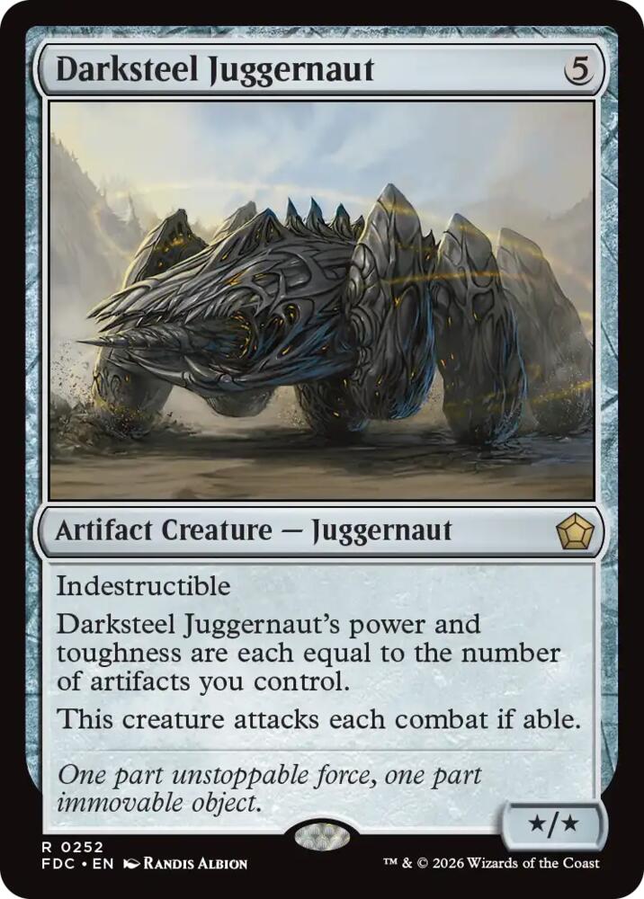 Darksteel Juggernaut (252) [Commander: Foundations]