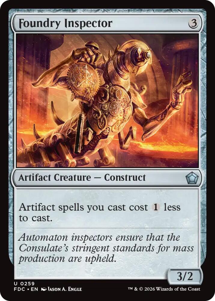Foundry Inspector (259) [Commander: Foundations]