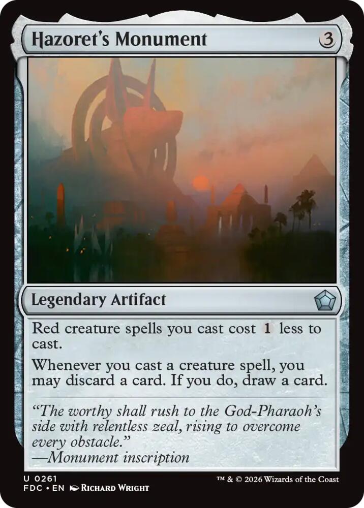Hazoret's Monument (261) [Commander: Foundations]