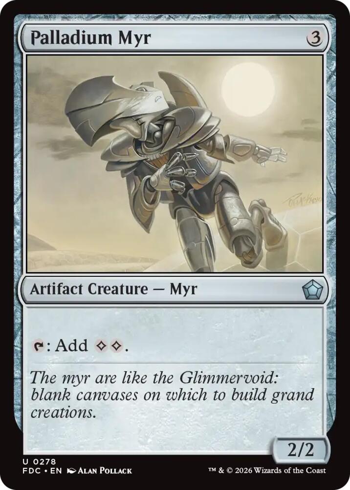 Palladium Myr (278) [Commander: Foundations]