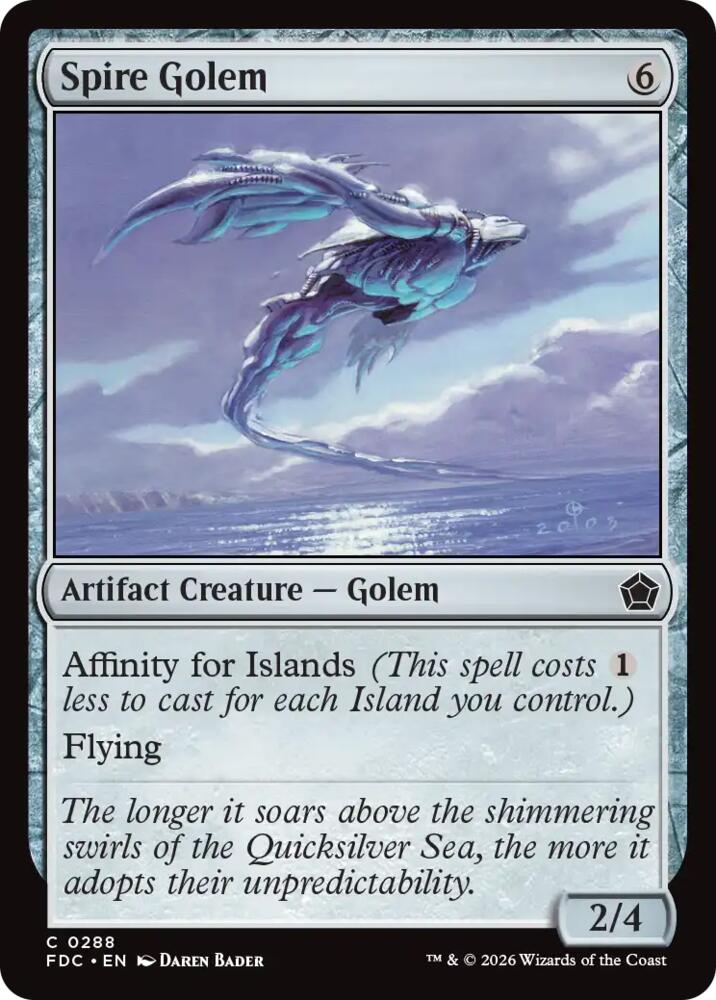 Spire Golem (288) [Commander: Foundations]