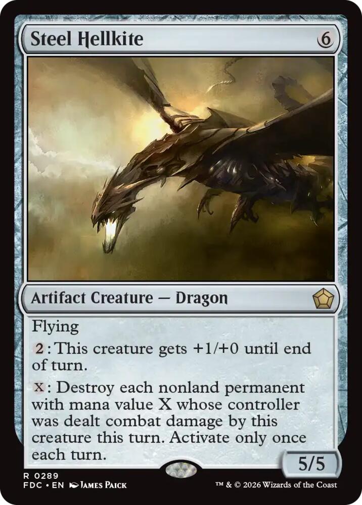 Steel Hellkite (289) [Commander: Foundations]