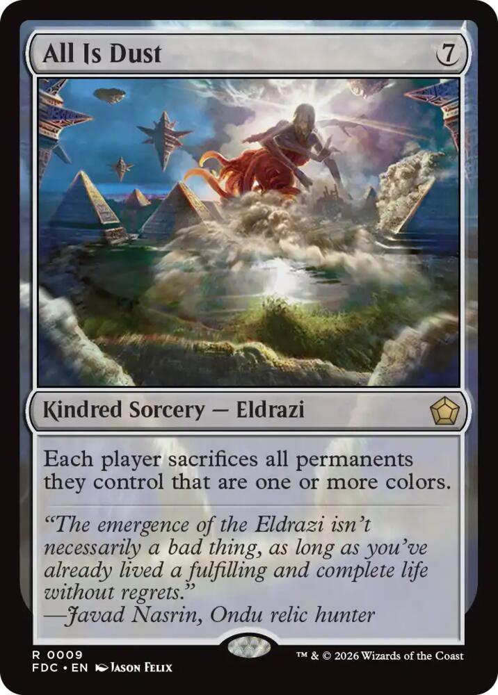 All Is Dust (9) [Commander: Foundations]