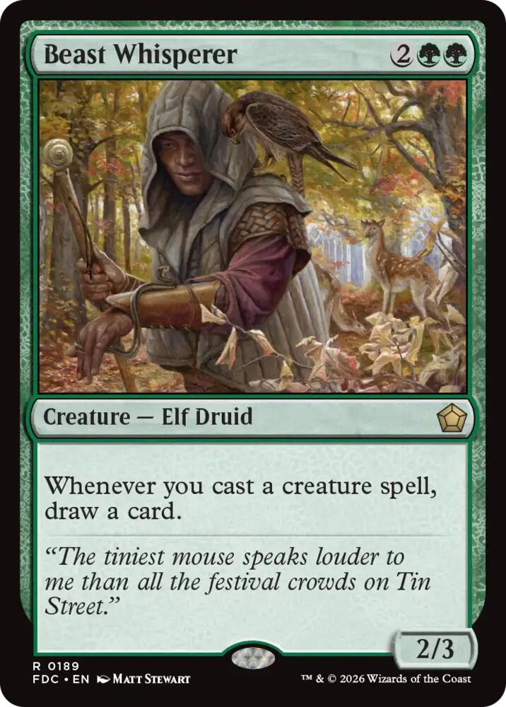 Beast Whisperer (189) [Commander: Foundations]