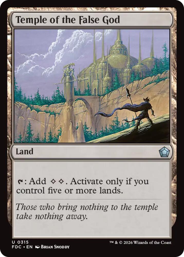 Temple of the False God (315) [Commander: Foundations]
