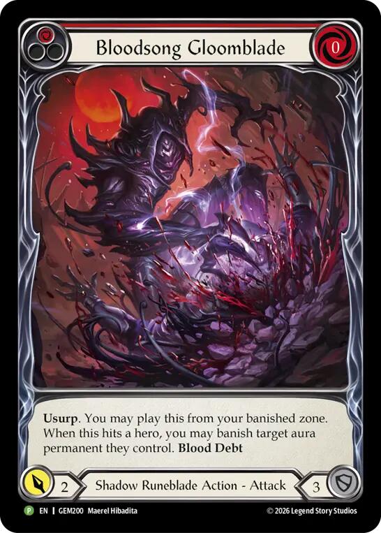 Bloodsong Gloomblade (GEM200) [GEM Pack 6]