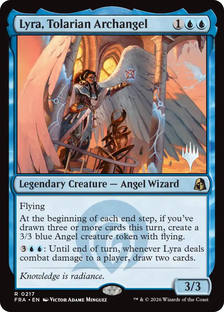 Lyra, Tolarian Archangel (217) [Promo Pack: Reality Fracture]