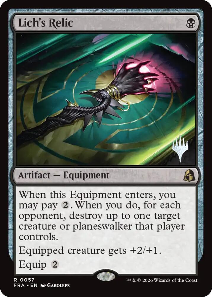 Lich's Relic (57) [Promo Pack: Reality Fracture]