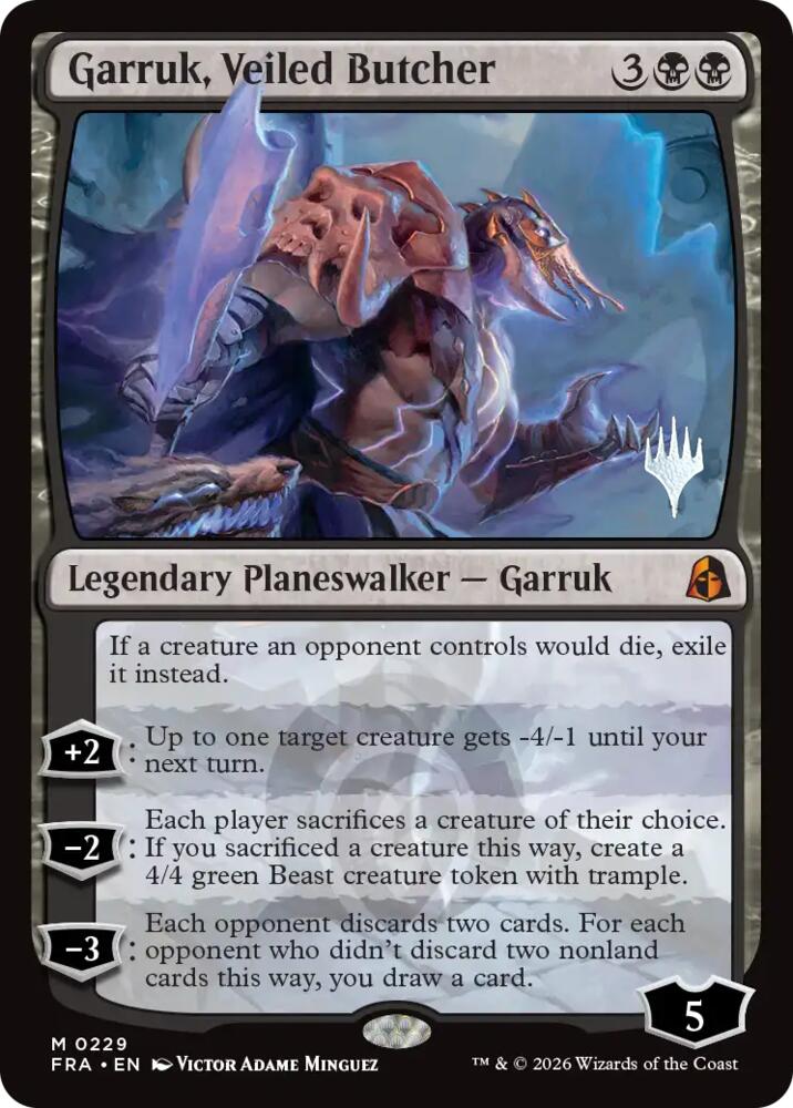 Garruk, Veiled Butcher (229) [Promo Pack: Reality Fracture]