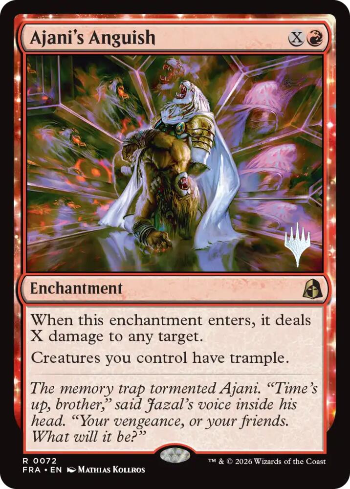 Ajani's Anguish (72) [Promo Pack: Reality Fracture]