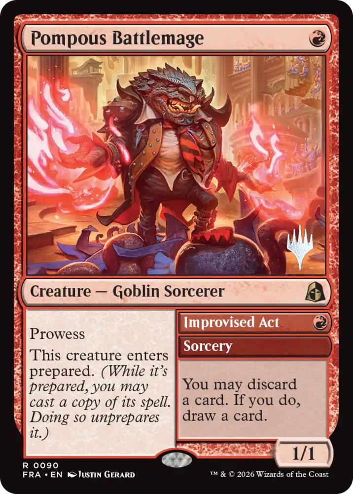 Pompous Battlemage (90) [Promo Pack: Reality Fracture]