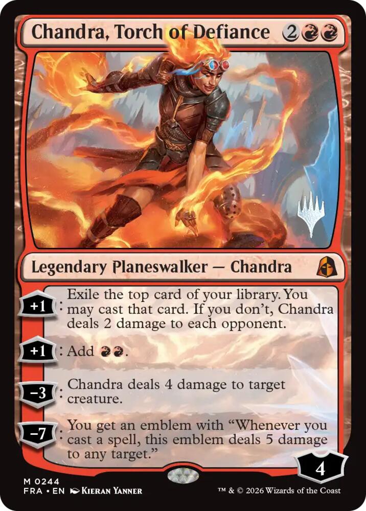 Chandra, Torch of Defiance (244) [Promo Pack: Reality Fracture]