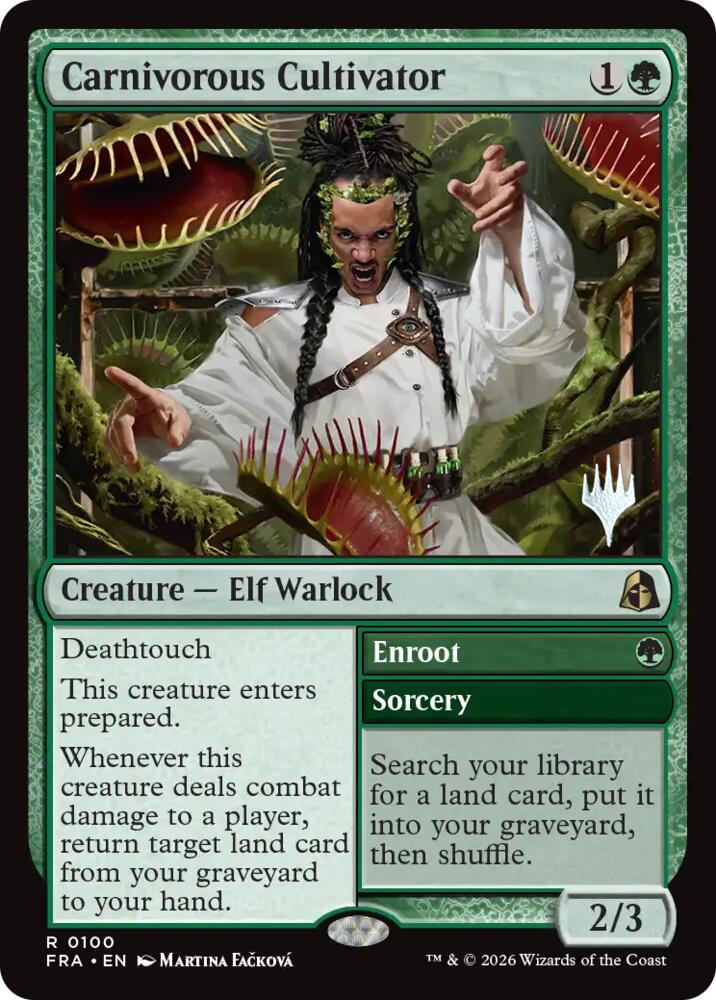Carnivorous Cultivator (100) [Promo Pack: Reality Fracture]