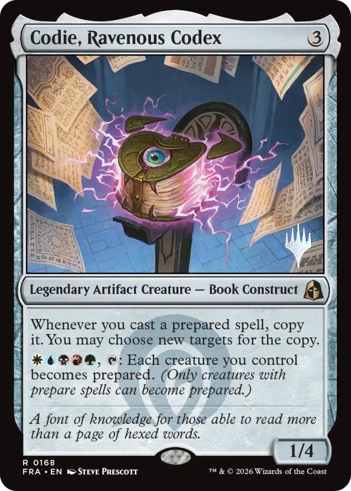Codie, Ravenous Codex (168) [Promo Pack: Reality Fracture]