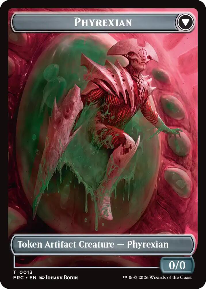 Phyrexian // Incubator Double-Sided Token (13 // 13) [Commander: Reality Fracture]
