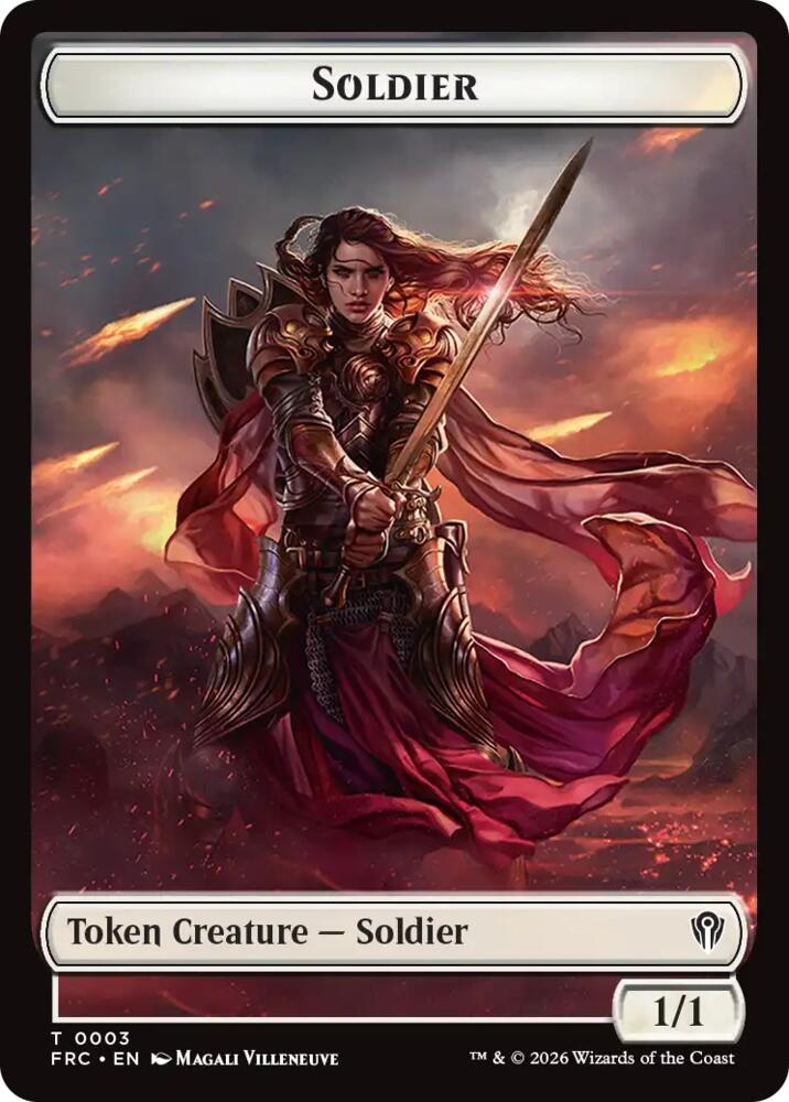 Soldier // Map Double-Sided Token (3 // 14) [Commander: Reality Fracture]