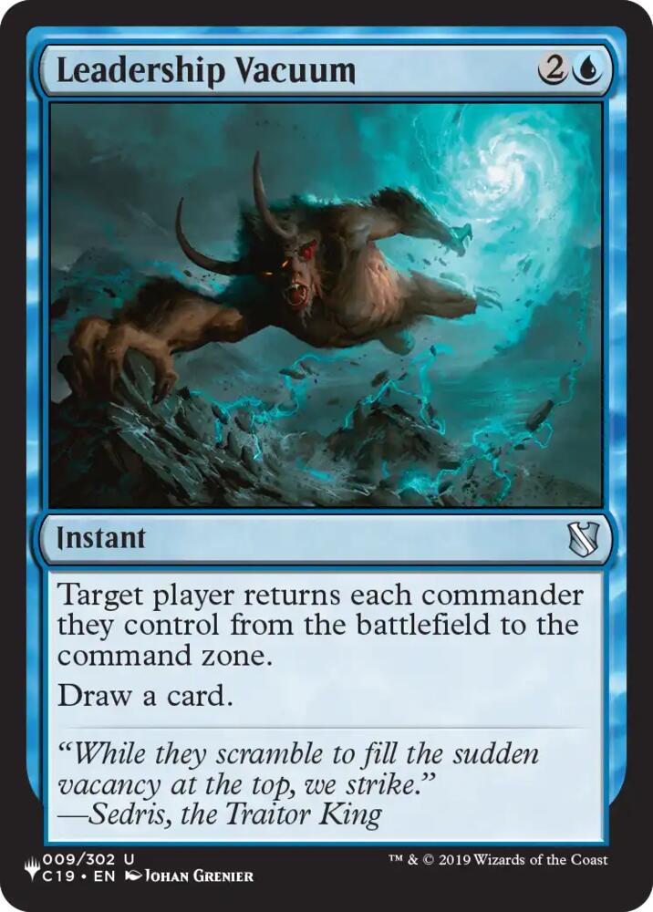 Leadership Vacuum (9) [The List Reprints]
