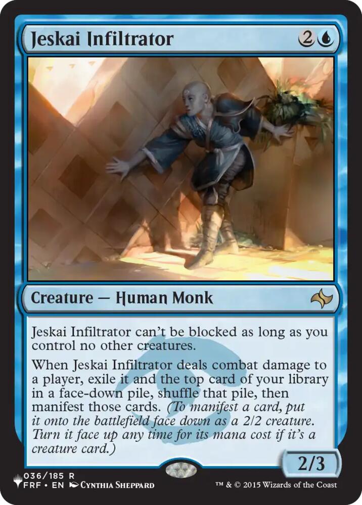 Jeskai Infiltrator (36) [The List Reprints]