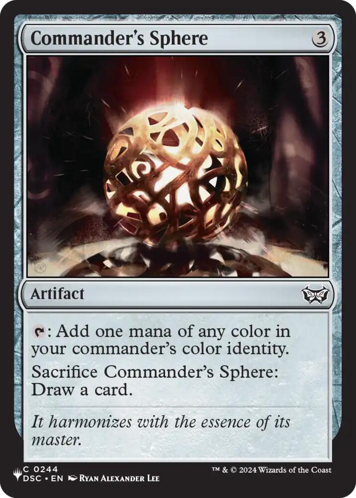 Commander's Sphere (DSC) (244) [The List Reprints]
