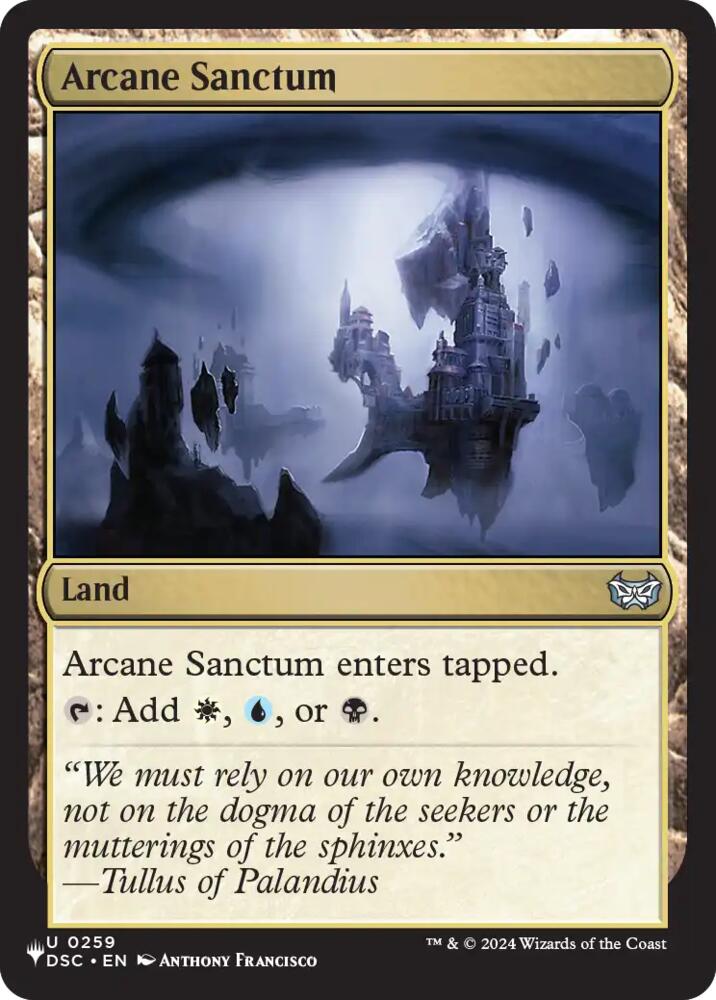 Arcane Sanctum (DSC) (259) [The List Reprints]