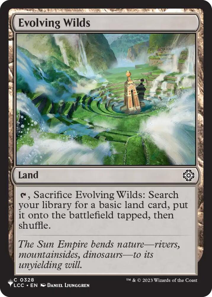 Evolving Wilds (LCC) (328) [The List Reprints]