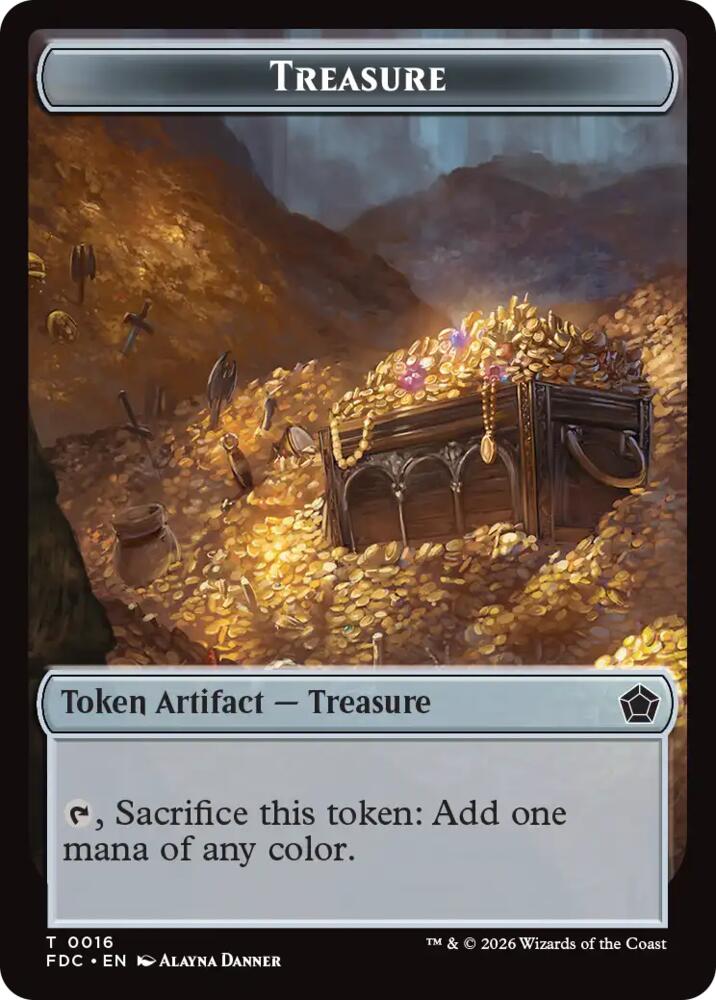 Treasure // The Monarch Double-Sided Token (16 // 17) [Commander: Foundations]