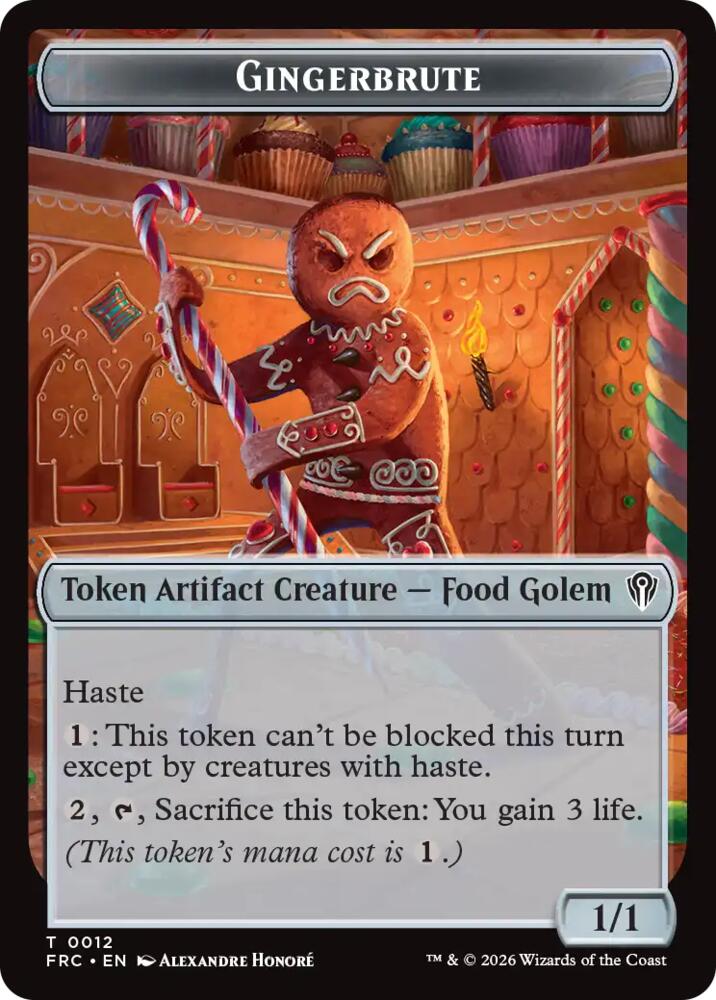 Gingerbrute // Map Double-Sided Token (12 // 14) [Commander: Reality Fracture]
