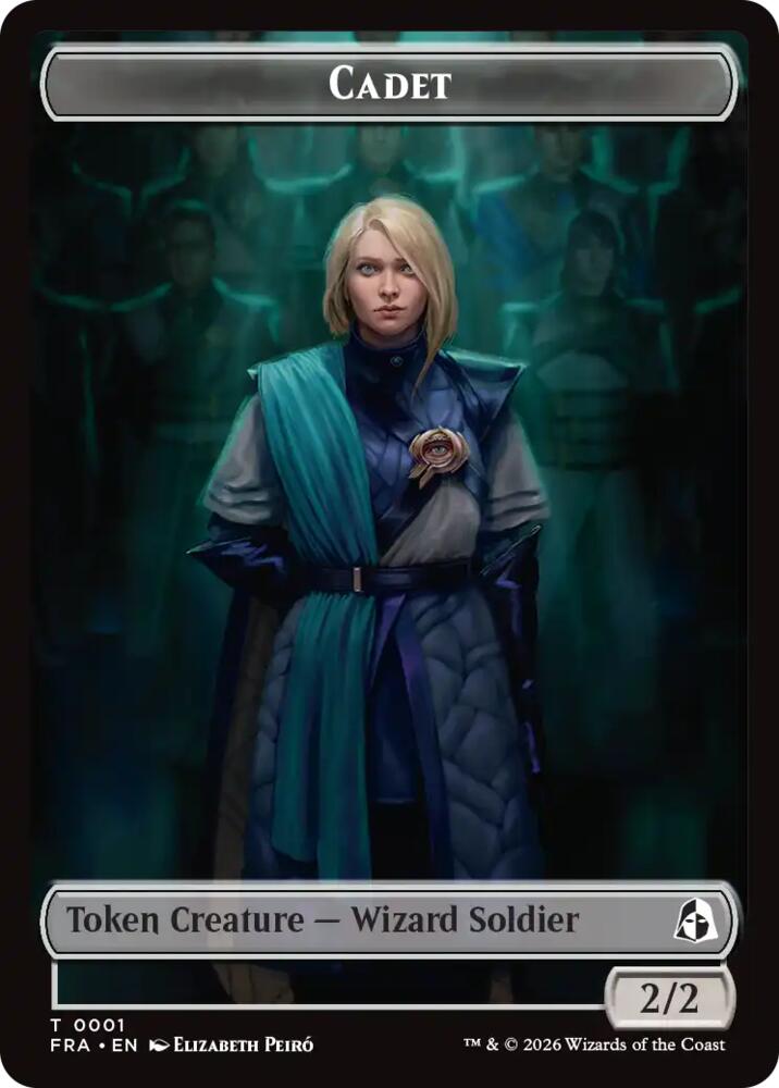Cadet // Map Double-Sided Token (1 // 14) [Commander: Reality Fracture]
