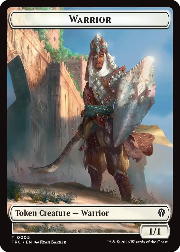 Warrior // Insect Double-Sided Token (5 // 2) [Commander: Reality Fracture]