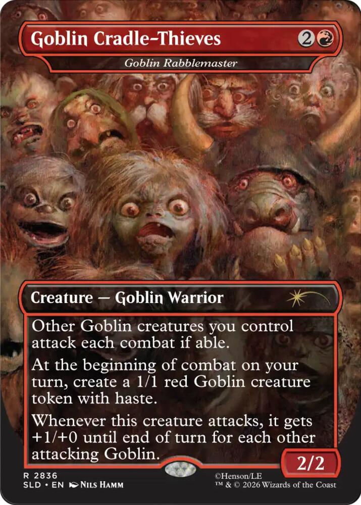 Goblin Cradle-Thieves - Goblin Rabblemaster (2836) [Secret Lair Drop Series]