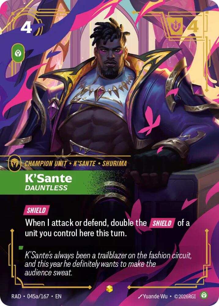 K'Sante, Dauntless (Alternate Art) (045a/167) [Radiance]